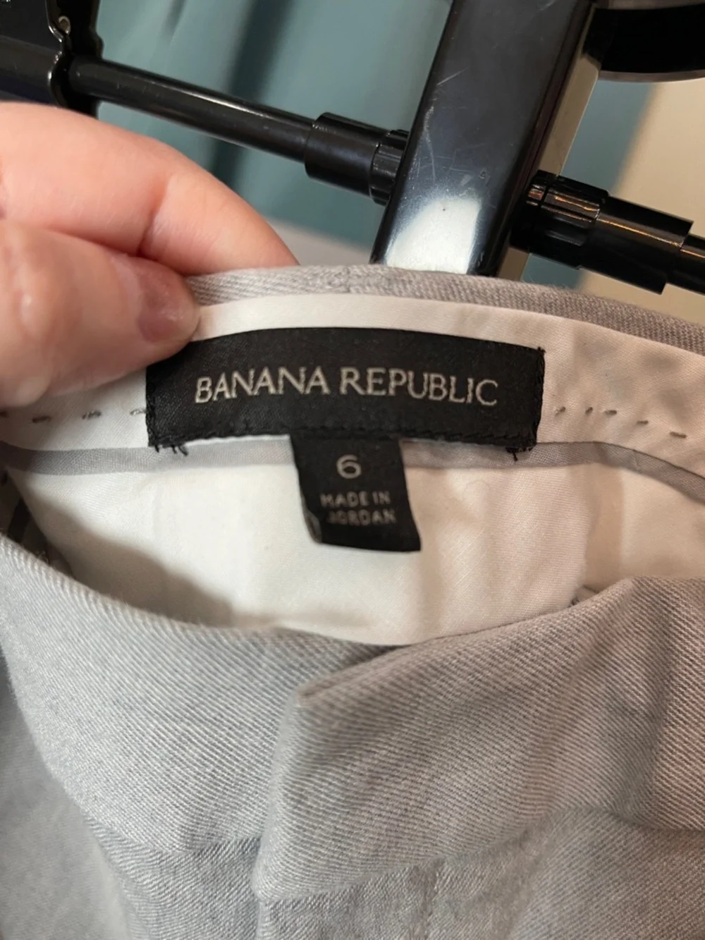 Banana Republic Light Gray Women's Tailored Trousers - Picture 2 of 12